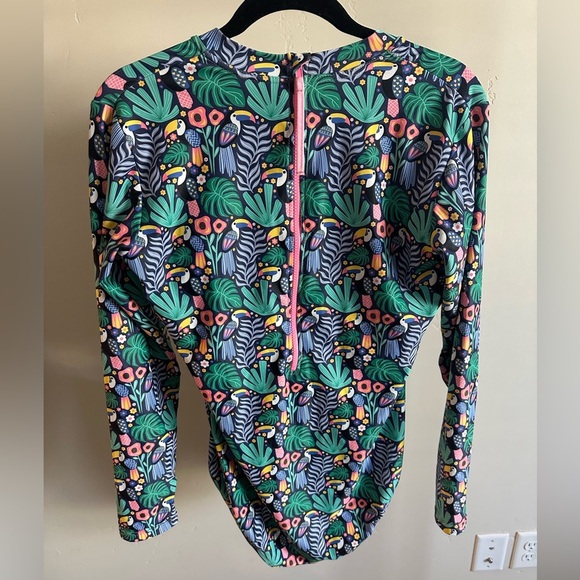 Tame the Sun 2-Piece Bundle Long Sleeve One-Piece Swimsuits Size 12 UPF 50 - Picture 8 of 15